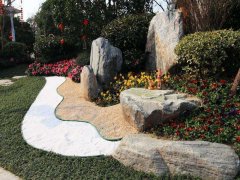 四川草石分隔帶綠化效果